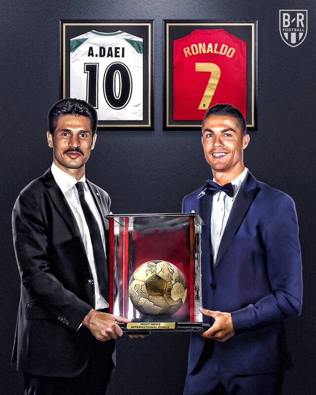 عکس علی اوجی با همسر رونالدو