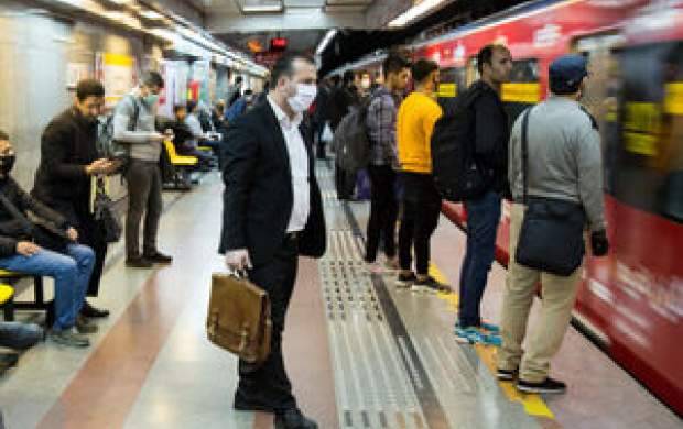 شلوغی ایستگاه‌های مترو در نخستین روز تعطیلی