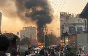 انفجار در ساختمان بازار صرافان کابل +فیلم