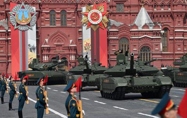 رژه ارتش روسیه در میدان سرخ مسکو