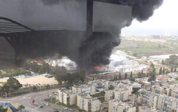 انفجار در شرکت تولید مصالح ساختمانی اسرائیل