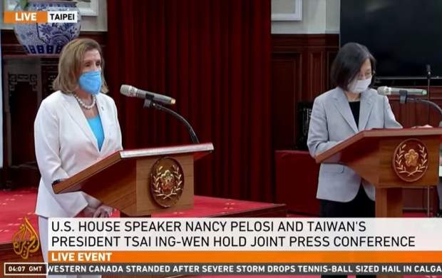 نانسی پلوسی: آمریکا در کنار تایوان می‌ایستد