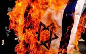 آتش زدن پرچم اسرائیل در وسط تورنمنت فوتبالی +جزئیات