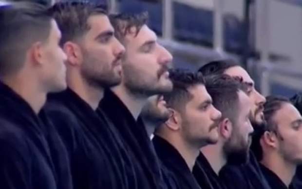 امتناع تیم ملی واترپلو از خواندن سرود ایران