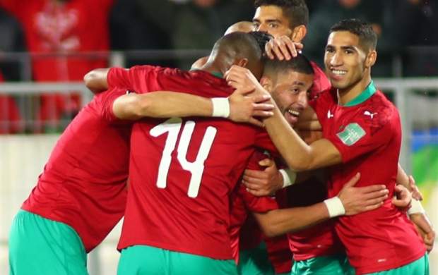 شادی مردم مراکش پس از شکست اسپانیا