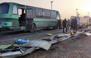 تصادف دو دستگاه اتوبوس در فرودگاه امام +فیلم