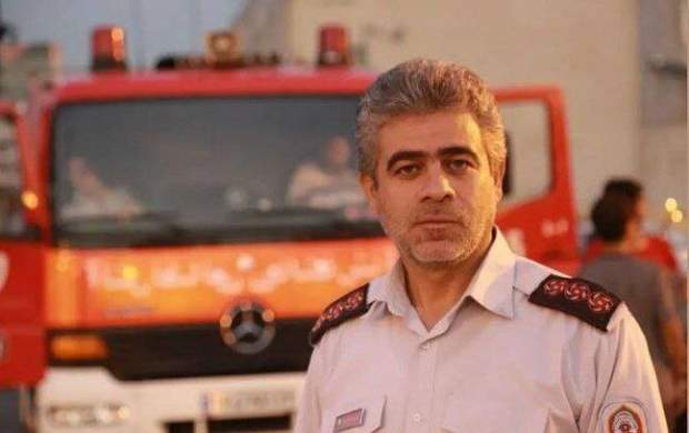 روضه‌خوانی محمود کریمی برای شهید آتش‌نشان