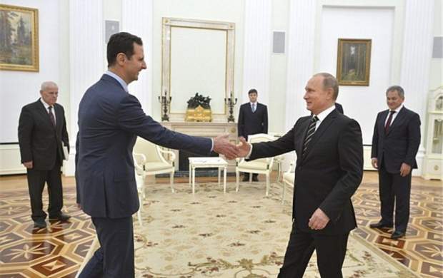 دیدار اسد و پوتین در کرملین پس از جنگ اوکراین