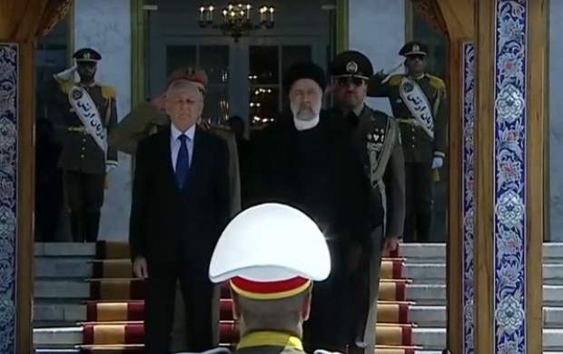 رئیسی از رئیس جمهور عراق استقبال کرد