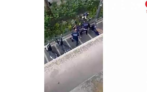 فیلم/ برخورد خشن پلیس ایتالیا با یک زن!