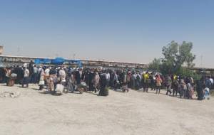ازدحام زائران کربلای معلی در مرز مهران