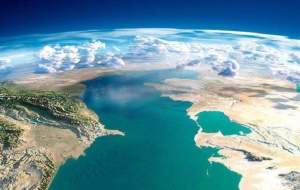 سازمان فضایی ایران کاهش سطح آب دریای خزر را تایید کرد