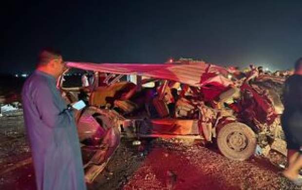۱۹ فوتی در تصادف ۲ ون حامل زائران ایرانی