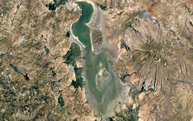ثبت تصاویر دریاچه ارومیه توسط فضانورد روسی