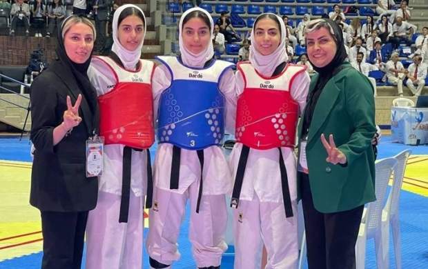 دختران تکواندوکار ایران در آسیا طلایی شدند