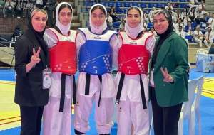 دختران تکواندوکار ایران در آسیا طلایی شدند