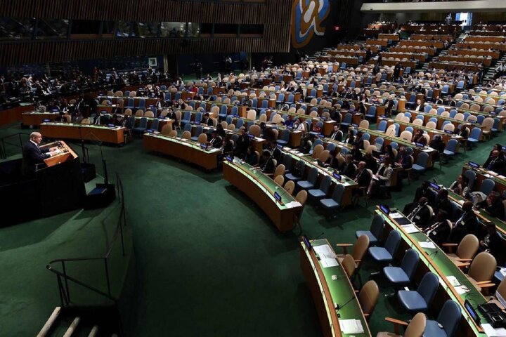 صندلی‌های خالی سازمان‌ملل با سخنرانی نتانیاهو