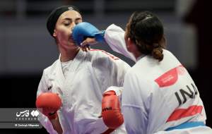 عکس/ لحظات خشن در کاراته بانوان