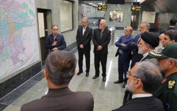 افتتاح چهار ایستگاه مترو با حضور رئیسی
