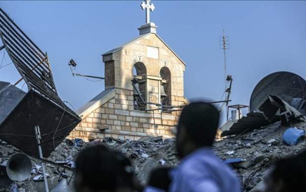 تصاویر دردناک از شهدای کلیسایی در غزه