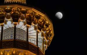 تصاویر ماه گرفتکی در جوار گنبد رضوی  <img src="https://cdn.jahannews.com/images/picture_icon.png" width="11" height="10" border="0" align="top">