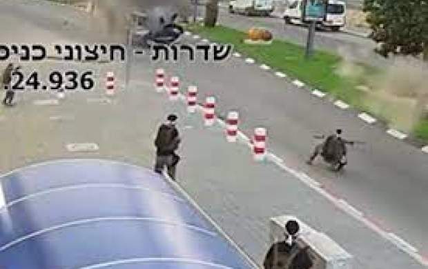انهدام خودروی صهیونیست ها توسط حماس