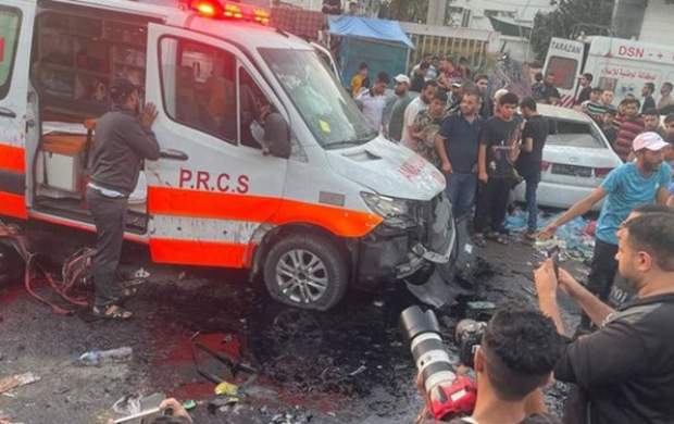 بمباران بیمارستان الشفا توسط رژیم صهیونیستی/ حمله به کاروان حامل زخمی‌های فلسطینی +فیلم