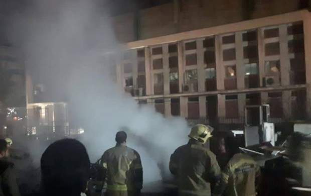آتش سوزی در کوی دانشگاه تهران