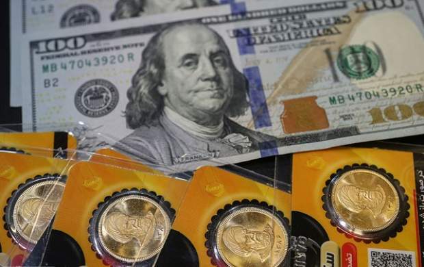 کاهش بهای دلار و ثبات قیمت سکه