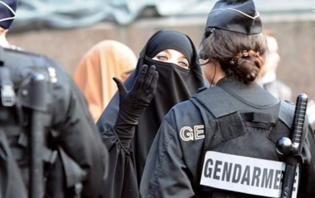 گشت ضدحجاب در فرانسه! +فیلم