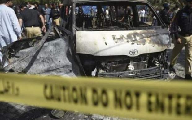 مرگ ۱۰ پلیس پاکستانی در حملهٔ تروریستی