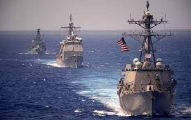 نیروی دریایی آمریکا در خاورمیانه به گل نشست