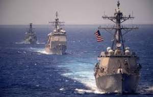نیروی دریایی آمریکا در خاورمیانه به گل نشست