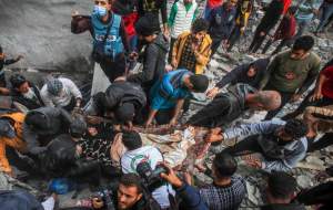 شهادت ۱۲ فلسطینی در بمباران غزه