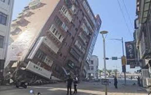 پخش زندهٔ تلویزیون تایوان هنگام زلزله