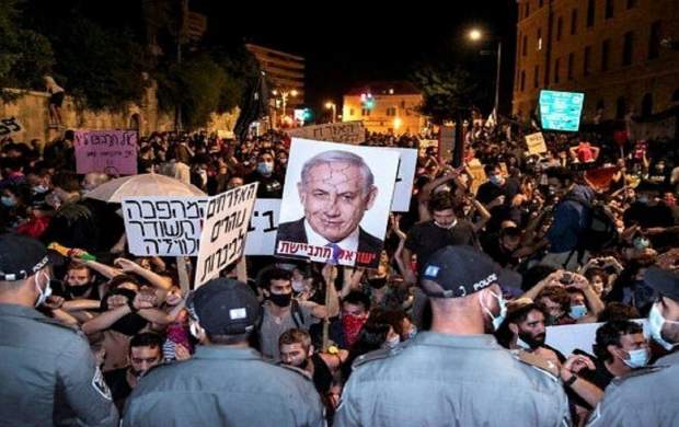 یک خودرو مخالفان نتانیاهو را زیر گرفت