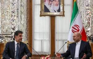 دیدار رئیس اقلیم کردستان عراق با قالیباف