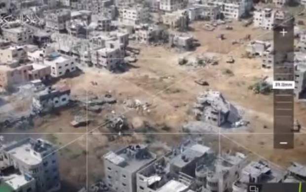 حمله پهپاد حماس به تانک اسرائیلی