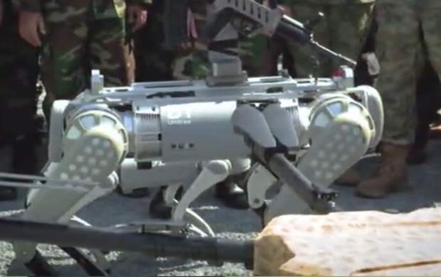رونمایی از عجیب ترین ربات نظامی! +فیلم  