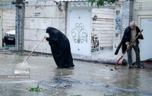 بارش های سیل آسا در مشهد  