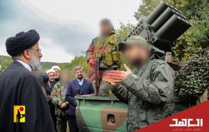 تصاویر دیده نشده از بازدید آیت‌الله رئیسی از یک پایگاه حزب‌الله لبنان