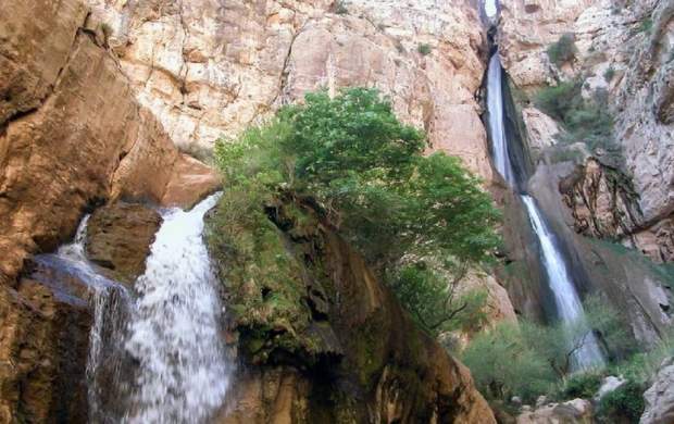 فیلم/ آبشار‌های زیبای بیستون کرمانشاه
