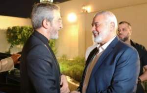 دیدار علی باقری با اسماعیل هنیه  <img src="https://cdn.jahannews.com/images/video_icon.png" width="16" height="16" border="0" align="top">