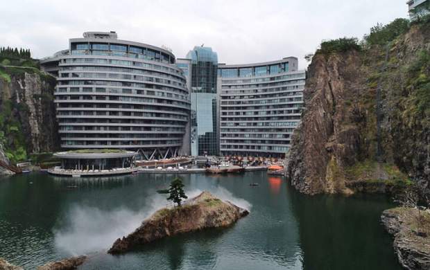 اولین هتل زیر زمینی دنیا در چین +فیلم