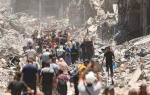 لحظه بمباران ساختمان در اردوگاه النصیرات  <img src="https://cdn.jahannews.com/images/video_icon.png" width="16" height="16" border="0" align="top">