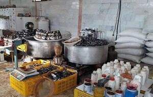 پلمب کارگاه تولید قهوه و نوشیدنی‌های تقلبی