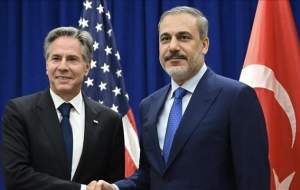 رایزنی وزرای خارجه ترکیه و آمریکا پیرامون غزه