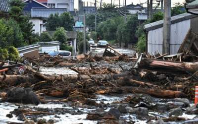 بارش شدید باران در ژاپن ۹ کشته بر جای گذاشت