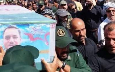 تشییع پیکر شهید مدافع حرم در خرمشهر