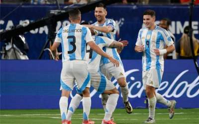 جشنواره گل آرژانتین با هت‌تریک مسی